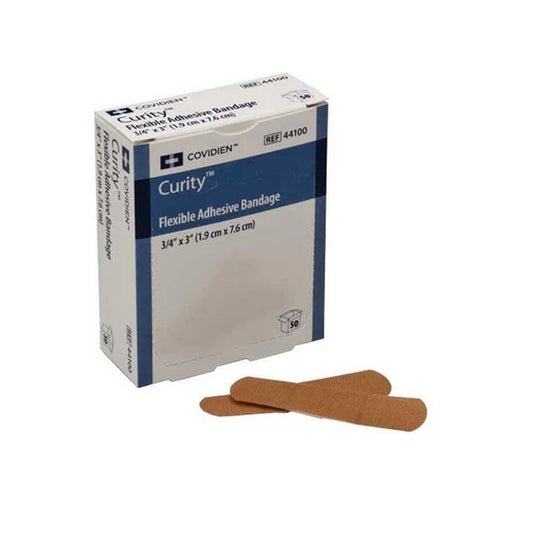Curity Fabric Adhesive Bandage, Sterile, 1” x 3” - Box of 50