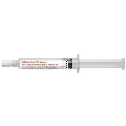 BD PosiFlush Prefilled Normal Saline Syringe, 10ml - Box of 30