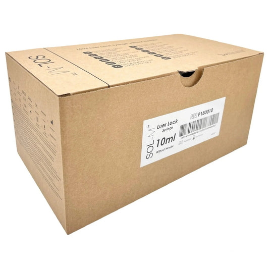 Sol-M Syringe Only Luer-Lock, 10ml - Box of 100