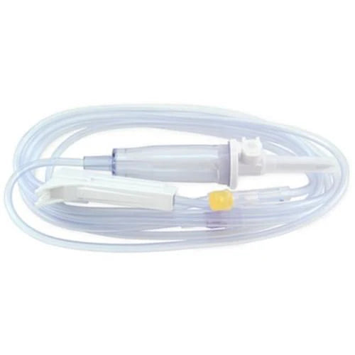 Braun Basic IV Set with One Injection Site, 15 Drops/ml, 93”, Side Clamp, Rotating Luer Lock - Each