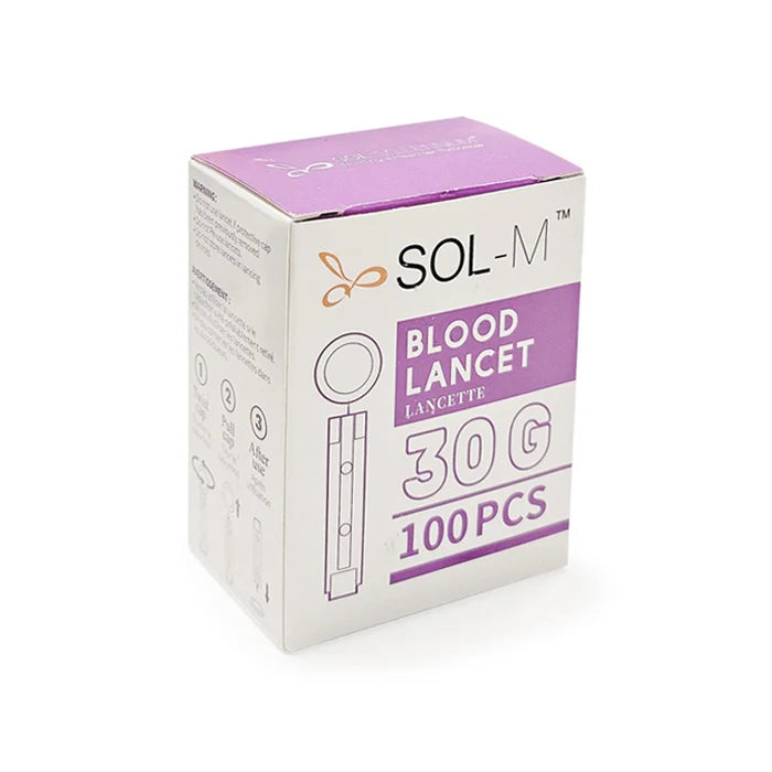 Sol-M Universal Lancet 30G - Box of 100